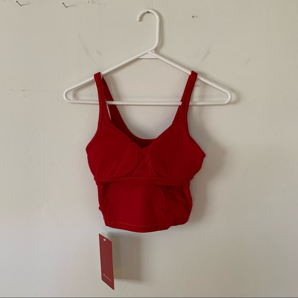lululemon Lunar New Year Align Tank Top Dark Red Gold Size 4 New NWT - Picture 8 of 16
